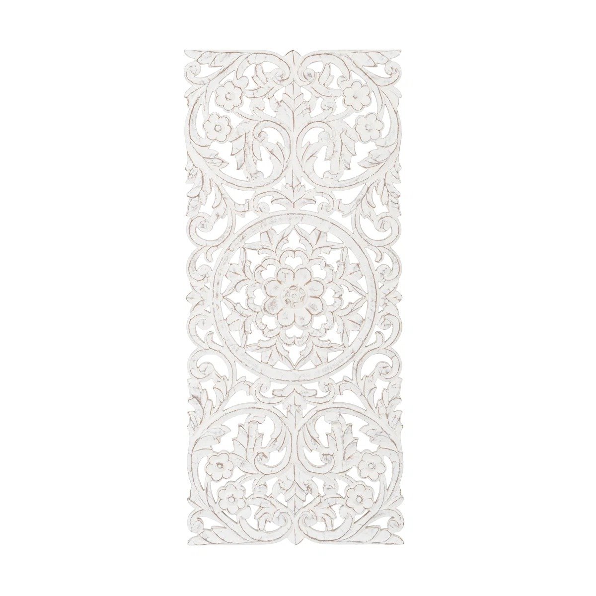 Wall Medallion - Wooden Wall Decor, Hand Carved & Embossed Decorative Wall Sculpture, Boho Farmhouse Wall Art, Perfect for Home, Office or any Living Space view 4