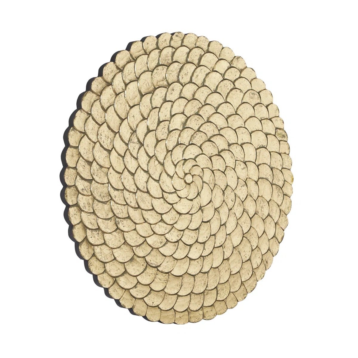 Wood Carved Radial Plate Wall Decor view 2