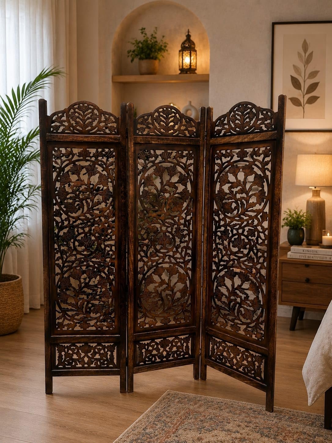 wooden room partition view 3