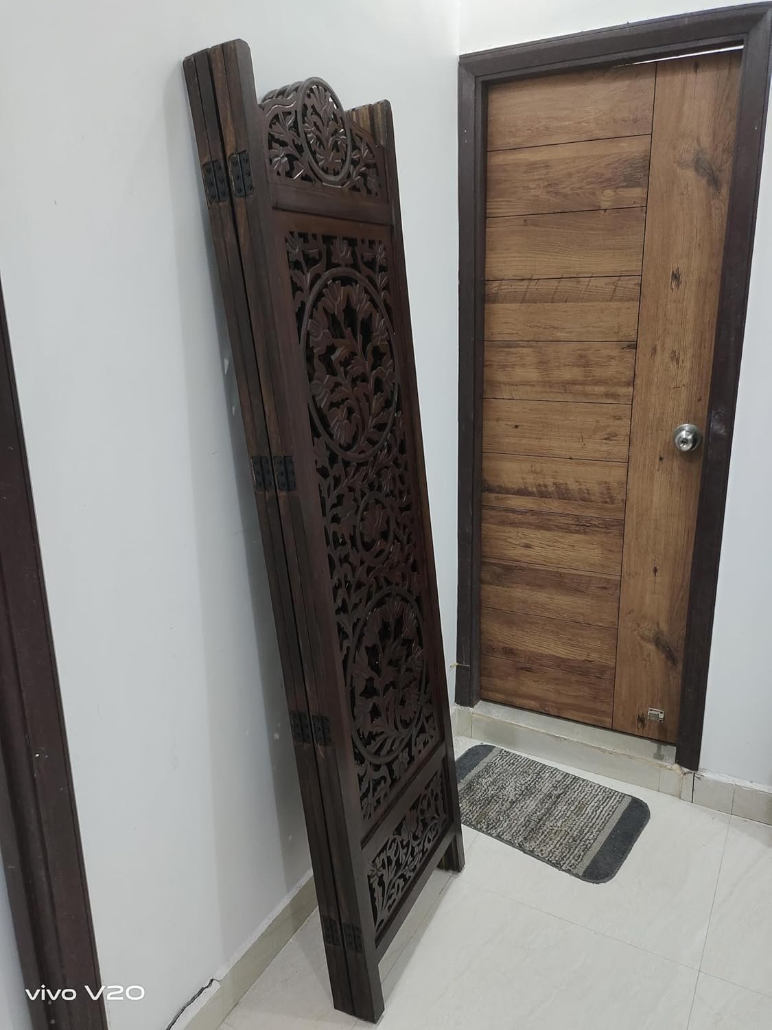 Wooden Room Partition and Folding Privacy Screens Wooden Room Divider for Bedroom Home Office Room Divider Room Partition (6 Feet 2 pannel view 5